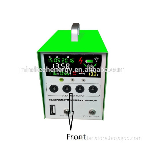 Portable solar power system with calendar